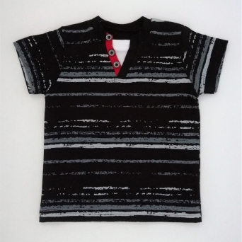 Koszulka Tymon kr.rękaw roz:80-86 czarna