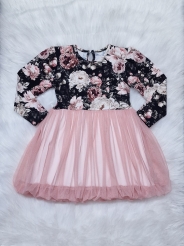 Sukienka Nowe Peonie roz:80 jasno-ciemna